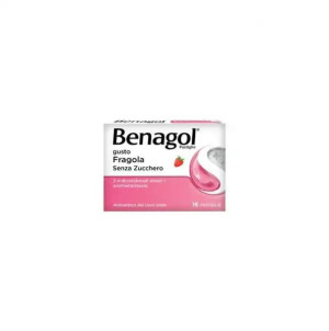 Benagol Fragola Senza Zucchero 16 Pastiglie