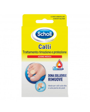 Scholl Cerotti Callifughi Rimozione e Protezione Calli 4 Cerotti