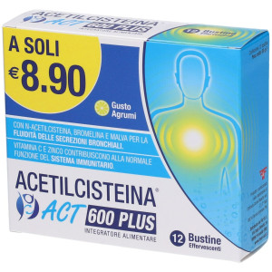 F&f Acetilcisteina Act 600 Plus 12Bust