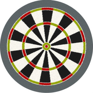 Dywan FD Funky Top Dart Grafit (koło)