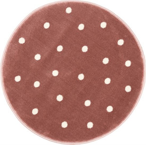 Dywan FD Lush Grochy Róż (koło)