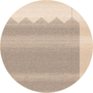 Dywan Agnella Tempo Natural Sera Ciemny Beż (koło) (binding)