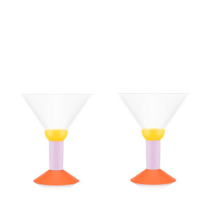 Bodum kieliszki do koktajli w zestawie 2 szt. MoMA Oktett 0.2 l multicolor