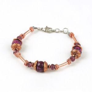 Bransoletka miedziana PRINCESS - seria Exclusive