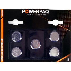Batterier | Litium Cr2032 | Powerpaq