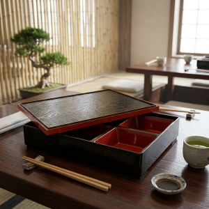 Bento Box Svart/rï¿½d 30x24,5x6cm
