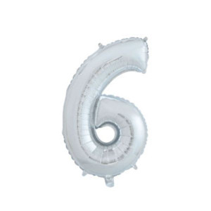 Ballong Nummer "6" 65 Cm.