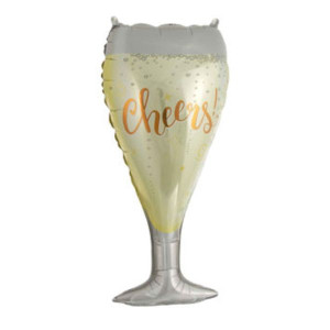 Ballong "Champagneglass" 39,7 X 84 Cm