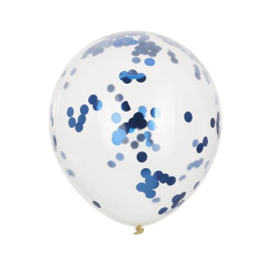 Ballonger Med Konfetti Blï¿½ 8 Stk