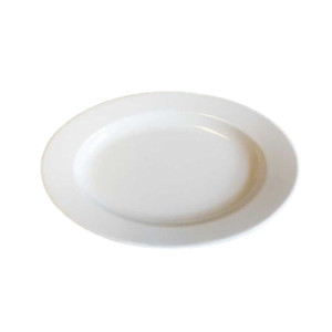 Amalie Ovalt Fat 25,5 Cm Hvit