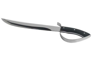 Champagnesabel i Rustfritt Stï¿½l Med Sort Hï¿½ndtak 42cm