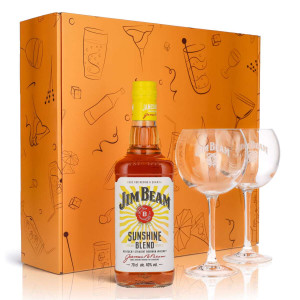 Jim Beam Geschenksets 0,7l 40% Vol. + Gläser