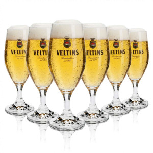6x Veltins Bier Glas 0,25l Pokal Ritzenhoff