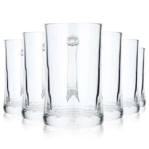 6x Sahm Bier Glas 0,5l Krug (6er Set)