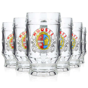6x Mousel Bier Glas 0,25l Krug