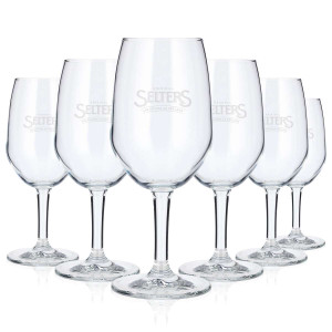 6x Selters Wasser Glas Pokal (6er Set)