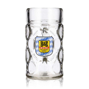 B&E Biere Bier Glas 1l Krug