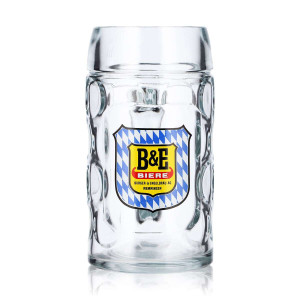 B&E Biere Bier Glas 0,5l Krug