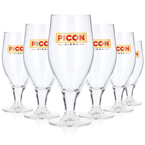 6x Picon Bier Glas Pokal (6er Set)