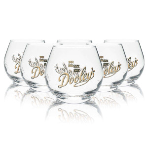 6x Dooleys Likör Glas Toffee Tipper
