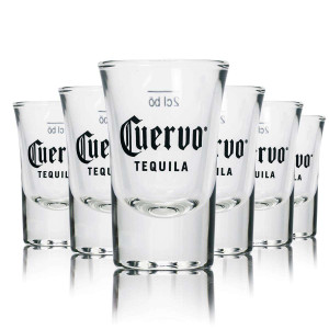 6x Jose Cuervo Tequila Glas Shotglas 2cl