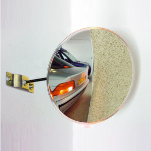 Convex Mirror For Driveway & Parking | With Articulated Ball Joint | 300mm Dia | 1kg | Wall Mount Or Ceiling | Made From Polymir | Traffic Mirrors