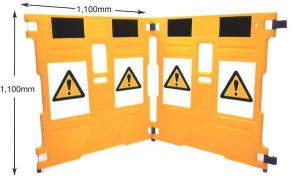Super Guard & Warning Sign Safety Barrier- set of 2 panels