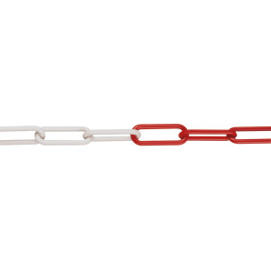 M-Deko | Barrier Chain | Hi-Visibility | Red&White | Black&Yellow | 5Metre Lengths | High Quality | UV | Economical lengths | Weather Resistant | Nylo