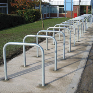 Sheffield Cycle Stand | Galvanised & Stainless Steel Grade 304 | DIA 48mm |  H 750mm  | L 800mm | National Cycling Accreditation | Autopa Made