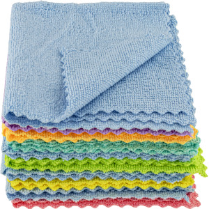 ŚCIERECZKA Z MIKROFIBRY 30X30CM MIĘKKA DO SZYB JAKOŚĆ 220G/M2 10 SZTUK