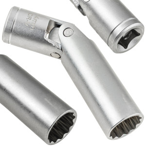 NASADKA DO ŚWIEC ZAPŁONOWYCH 14 MM 3/8" MAGNETYCZNA Z PRZEGUBEM 12 KĄT