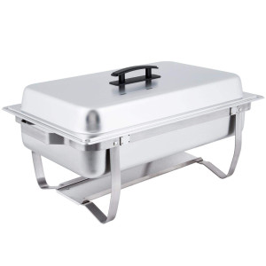 Bc-elec - F433-1 Réchaud Chauffe-plats GN1/1 bain marie avec couvercle, 60x37x29cm