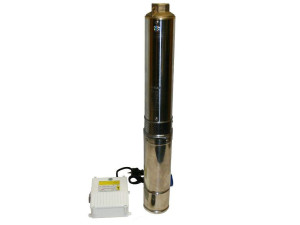 Varan Motors - 4STM4-6 Pompe à eau immergée pour puits profond et forage, 4m³/h - 48m, 370Watt