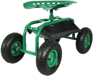 Varan Motors - tc4501A siège de jardinage 150kg, chariot de jardin, Banc roulant, chariot d'atelier, siège de travail