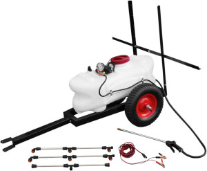 Varan Motors - SX-CZ100D Pulvérisateur électrique 12V pour Quad Tracteur Buggy, sur Remorque – Epandeur Cuve 100L Tuyau 5 m, Agriculture & Désherbage