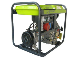 Varan Motors - 92611 Groupe électrogène Diesel 5.0kVA, 1 x 400V, 1 x 230V, 1 x 12VDC