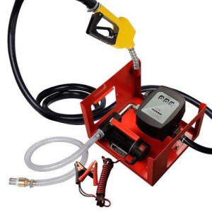 Varan Motors - NEEP-03-2 Pompe à fuel / gasoil avec clapet anti-retour, crépine d'aspiration, 12V 40l/min 150W, Pistolet automatique