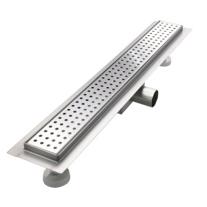 Bc-elec - 08S-70 Caniveau de douche 70cm en inox, sterfput de douche, hauteur ajustable 98-142mm