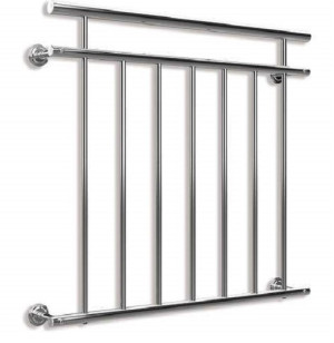 Bc-elec - ABR100 Garde-corps de porte fenêtre 100x90cm balustrade main courante rambarde acier inoxydable