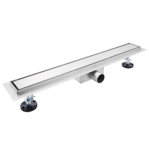 Bc-elec - 02S-70 Caniveau de douche 70cm en inox, sterfput de douche, réversible, hauteur ajustable 98-142mm