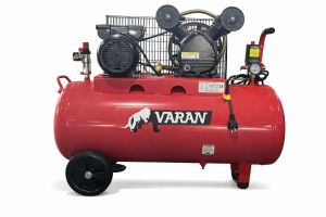 Varan Motors - BYV0178 Compresseur à entraînement par courroie 100 litres 2CV 1500W 1020rpm 194 l/min 8 bars