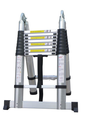 Varan Motors - DLT709B Echelle télescopique multi-fonctions en alu de 5.60m, 18 échelons