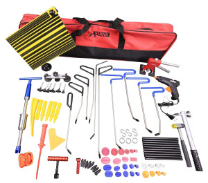 Varan Motors - PDR2 Débosselage sans peinture, kit d'outils complet 86 pièces, outil de réparation de carrosserie et panneaux de carrosserie