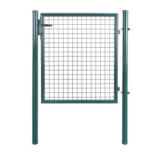 Bc-elec - HMGD-1 Barrière de jardin, Portillon de jardin 100x100cm vert, Porte de jardin, Portail de clôture