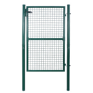 Bc-elec - HMGD-3 Barrière de jardin, Portillon de jardin 106x150cm vert, Porte de jardin, Portail de clôture