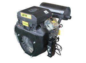 Varan Motors - 92597 Moteur essence 25CV 745cc V-twin avec démarreur électrique et sortie à clavette 25.4mm