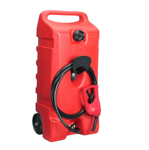 Varan Motors - NEDLP-34 Jerrycan sur roues, réservoir à carburant 53 litres avec pistolet de distribution essence diesel kérosène, distributeur nomade