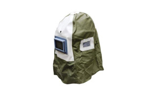 Varan Motors - NESBM-02 Masque Cagoule de sablage avec casque de chantier intégré pour sableuse