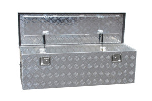 Bc-elec - NETTB-19 Caisse à outils ALU, Boite de rangement Caisse de transport en aluminium pour véhicule 124x40x38cm 180 litres