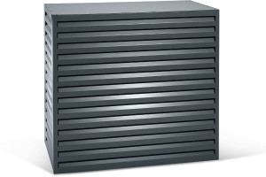 Varan Motors - SHWACC004-BL Cache climatisation en acier galvanisé anthracite 120x65x110cm – Cache groupe extérieur pompe à chaleur & clim